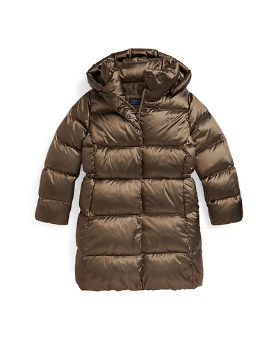 Polo Ralph Lauren Girls 7-16 Metallic Long Sleeves Outerwear Coat
