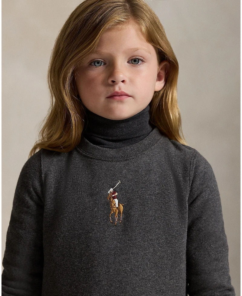 Polo Ralph Lauren Girls 2T-6X Big Pony Pull-on Sweatshirt Dress
