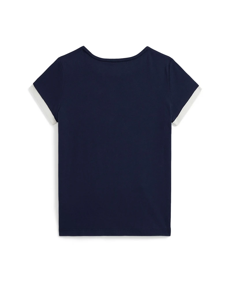 Polo Ralph Lauren Girls 2T-6X Logo Crest Short Sleeve T-Shirt