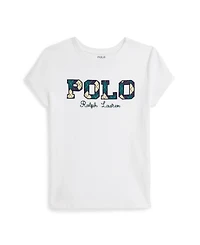 Polo Ralph Lauren Girls 7-16 Short Sleeve Logo T-Shirt