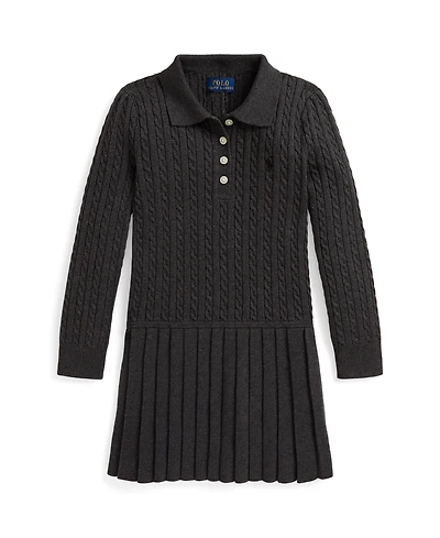 Polo Ralph Lauren Girls 2T-6X Mini-Cable Long Sleeves Sweater Dress