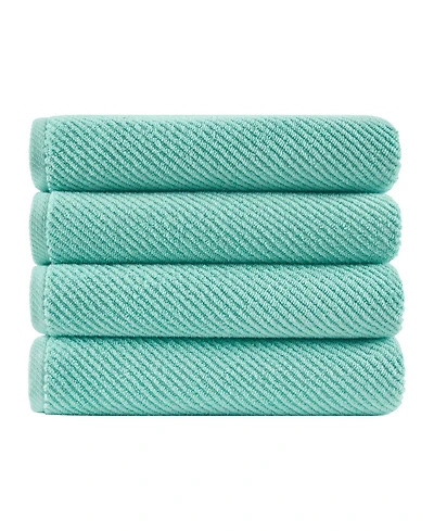 Madison Park Diagonal Ribbed Cotton 4-Pc. Bath Towel Set