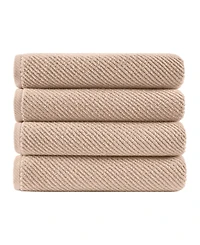 Madison Park Diagonal Ribbed Cotton 4-Pc. Bath Towel Set