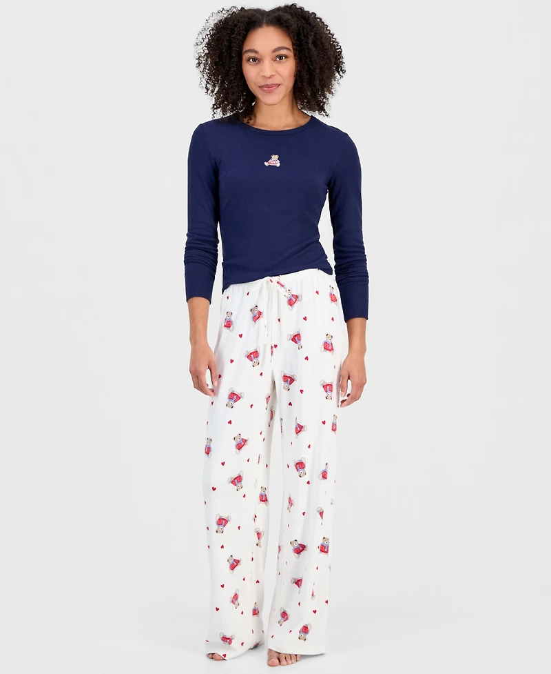 Hippie Rose Juniors' Printed Drawstring-Waist Pants