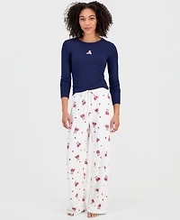 Hippie Rose Juniors' Printed Drawstring-Waist Pants
