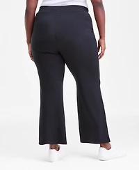 I.n.c. International Concepts Plus Pull-On Split-Hem Flare Sweatpants, Macy's Exclusive