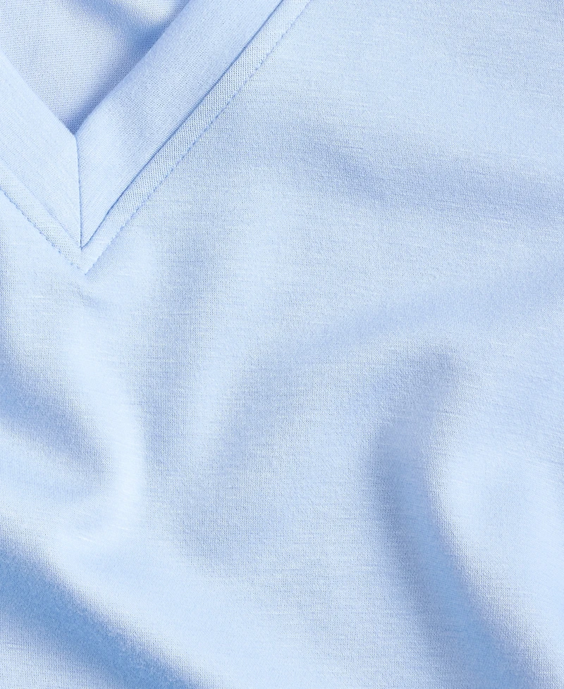 I.n.c. International Concepts Plus V-Neck Knit Long-Sleeve Top, Macy's Exclusive