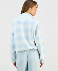 Hippie Rose Juniors' Polar Fleece Quarter-Zip Sweatshirt