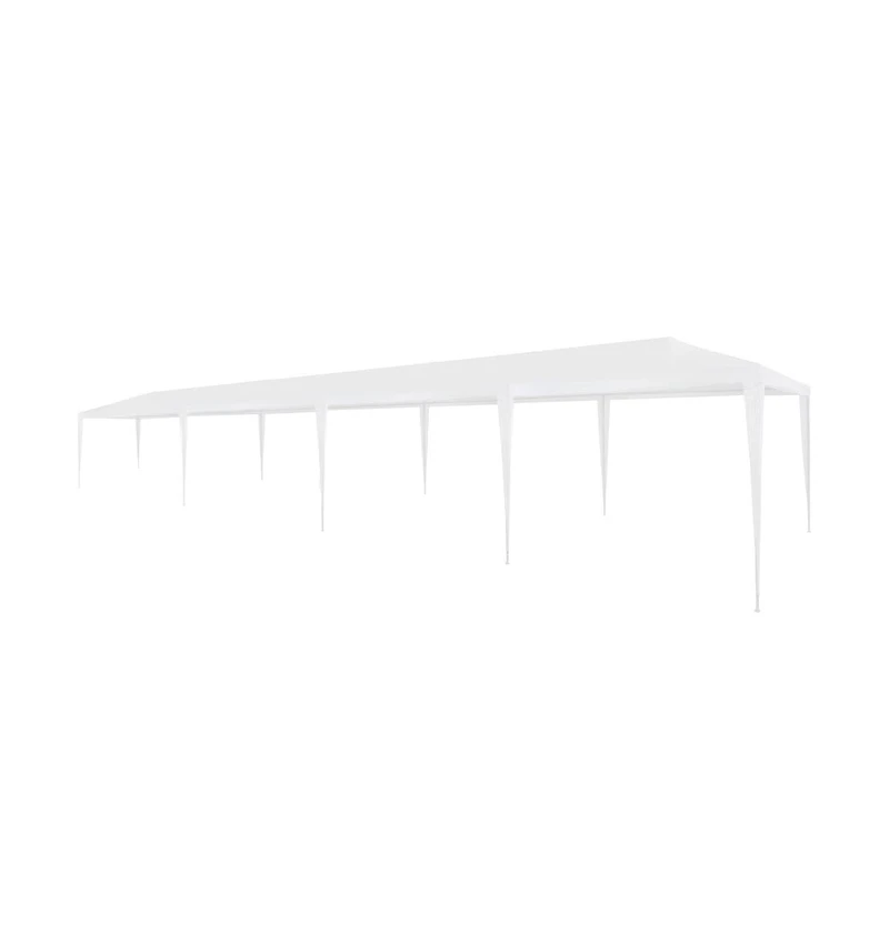 vidaXL Party tent White Pe roof Large Collapsible Party tent