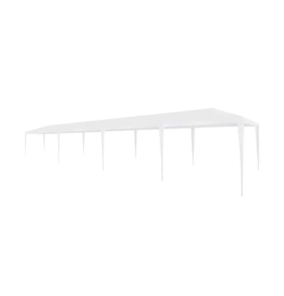 vidaXL Party tent White Pe roof Large Collapsible Party tent