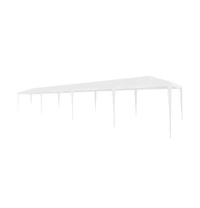 vidaXL Party tent White Pe roof Large Collapsible Party tent