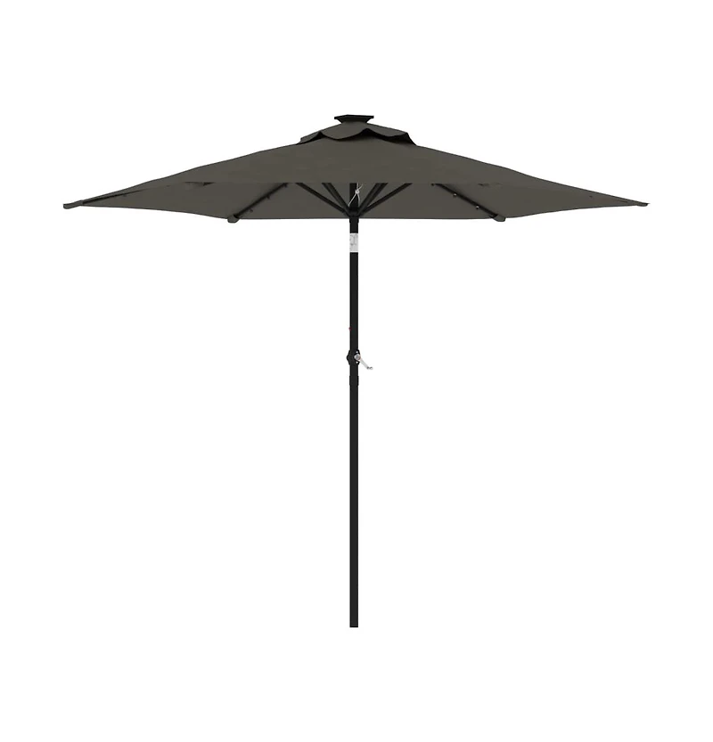 Garden Parasol Anthracite Steel, Polyester Large Tiltable