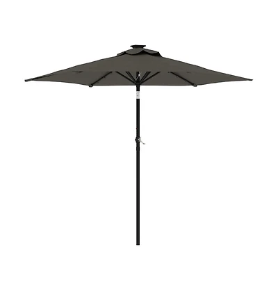 Garden Parasol Anthracite Steel, Polyester Large Tiltable