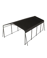 Mondawe 12x20 Ft Metal Carport Heavy Duty Outdoor Garage Shed with Galvanized Steel Roof