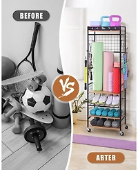 Weight Rack for Dumbbells & Kettlebells