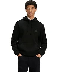 Boss by Hugo Men's Regular-Fit Cotton Terry Logo Patch Hoodie