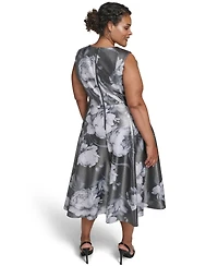 Calvin Klein Plus Scoop Neck Sleeveless Dress