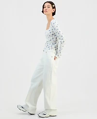 Celebrity Pink Juniors' High-Rise Wide-Leg Jeans