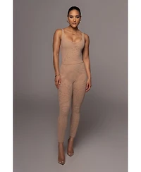 Jluxlabel Women's Mesh Essentials Tank Bodysuit Undergarment