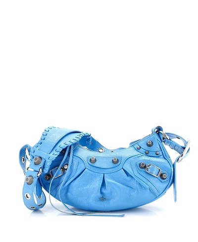 Pre-Owned Balenciaga Xs Le Cagole Giant Studs Shoulder Bag Leather