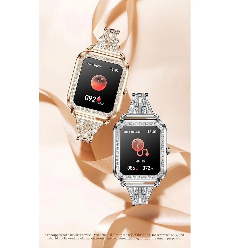 Ruxing Smart smart watch Bluetooth call multi-function heart rate waterproof bracelet -Silver