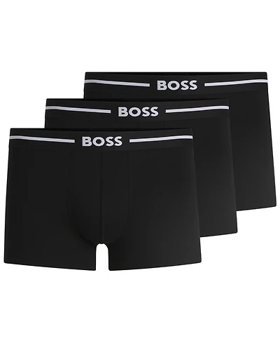 Hugo Boss Men's 3-Pack Bold Logo Trunks