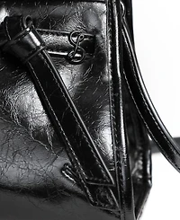 Sam & Libby Onyx Belted Satchel Bag