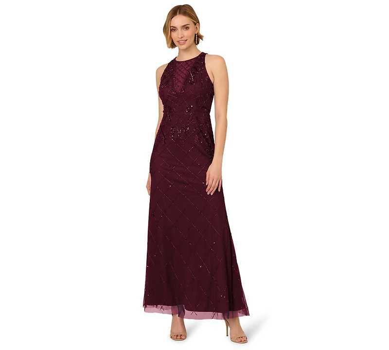 Adrianna Papell Women's Embellished Mermaid Gown