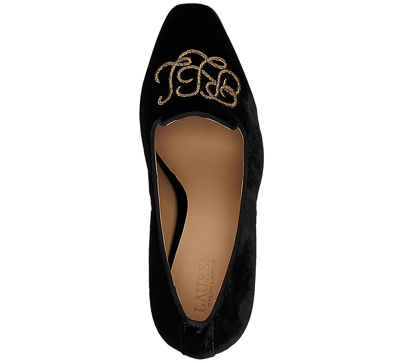 Lauren Ralph Women's Corah Embroidered-Logo Pumps