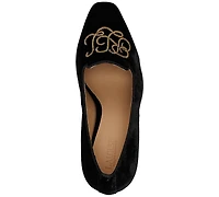 Lauren Ralph Women's Corah Embroidered-Logo Pumps