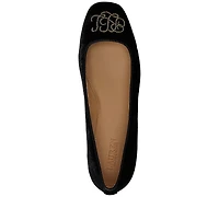 Lauren Ralph Women's Emellie Logo Plaid Ballet Flats