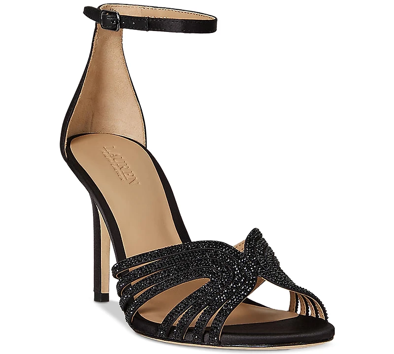 Lauren Ralph Women's Allie Embellished Multistrap Sandal