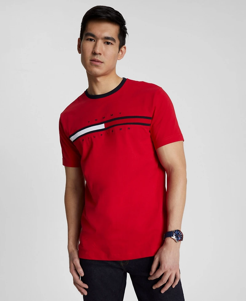 Tommy Hilfiger Men's Tino Logo Short Sleeve T-Shirt