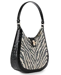 Brahmin Fallon Leather Hobo-Inspired Medium Shoulder Bag