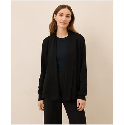 Pact Women's Organic Cotton Airplane Short Drape Cardigan