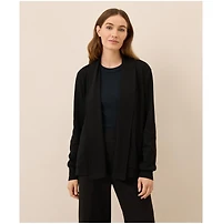 Pact Women's Organic Cotton Airplane Short Drape Cardigan
