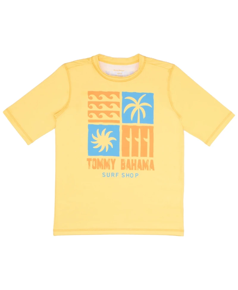 Tommy Bahama Boys Rash Guard and Swim Trunks 2-Piece Swimsuit Set