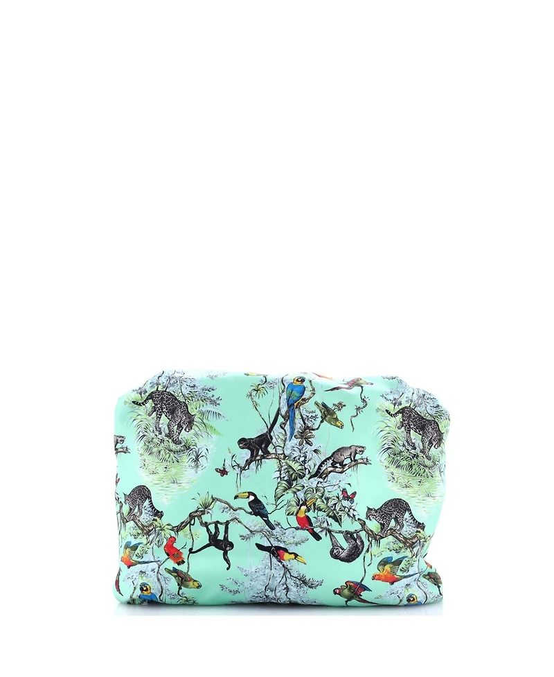 Pre-Owned Hermes Balusoie Bag Printed Silk and Leather