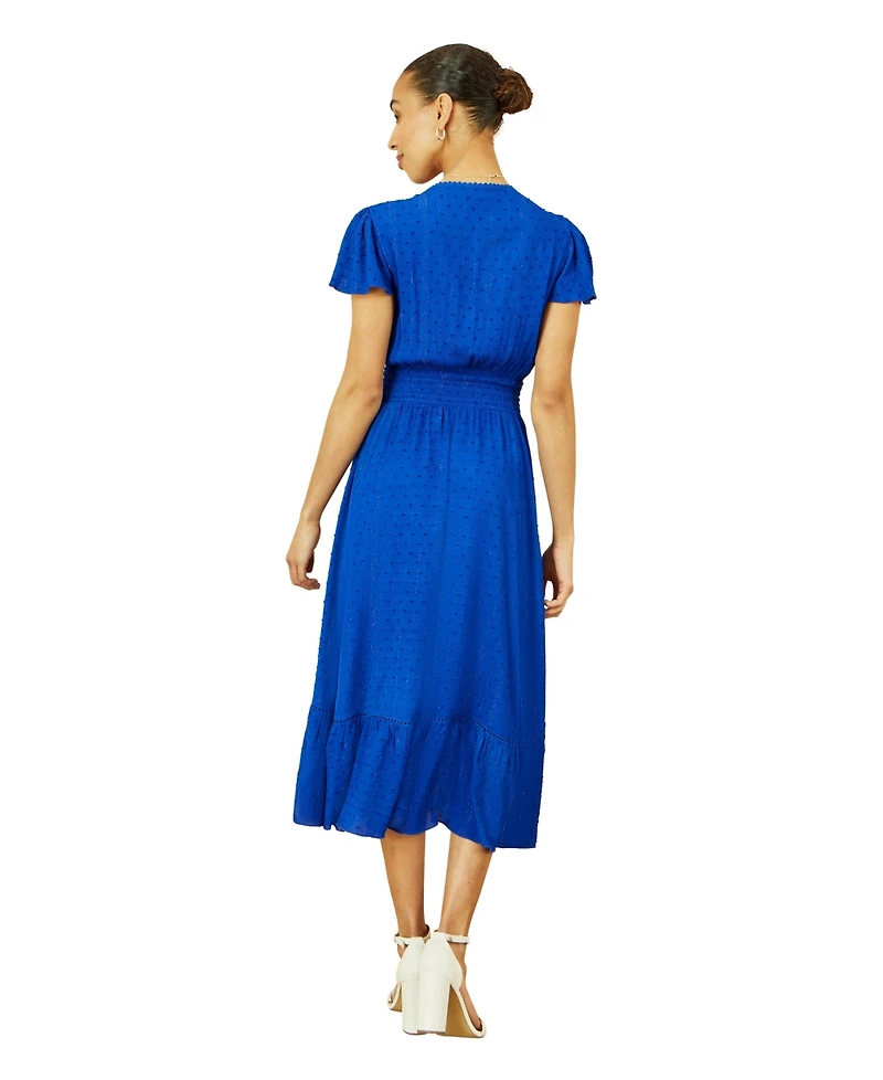 Yumi Women's Button Detail Midi Dress