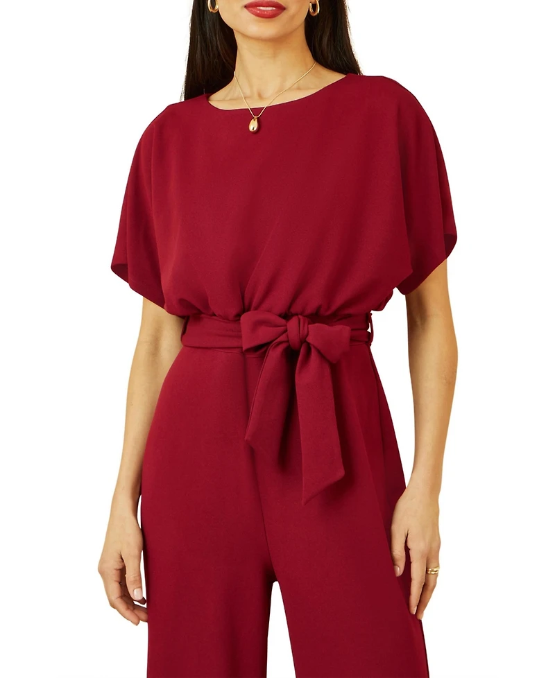 Yumi Women's Batwing Stretch Jumpsuit