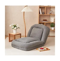 Cesicia Triple Fold-Down Sofa Adjustable Recliner with Thick Mattress for Multifunctional Use