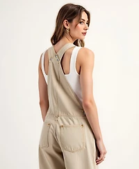 Modenaire Women's Wide Leg Adjustable Overalls