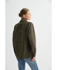 Labeca London Us Women's Khaki Army Jacket - S / Green