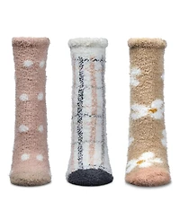 MeMoi Women's 3 Pair Pack Cozy Crew Socks