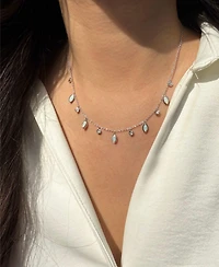 Kamaria Drops of Spring Necklace with Lab-Grown Opal in Sterling Silver