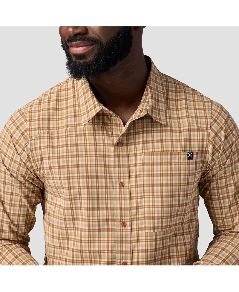 Backcountry Men's Slickrock Long-Sleeve Button-Up Jersey Mountain Bike Jerseys Long Sleeve