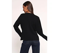 Petal and Pup Women's Jett Large Button Cardigan - Black M/L