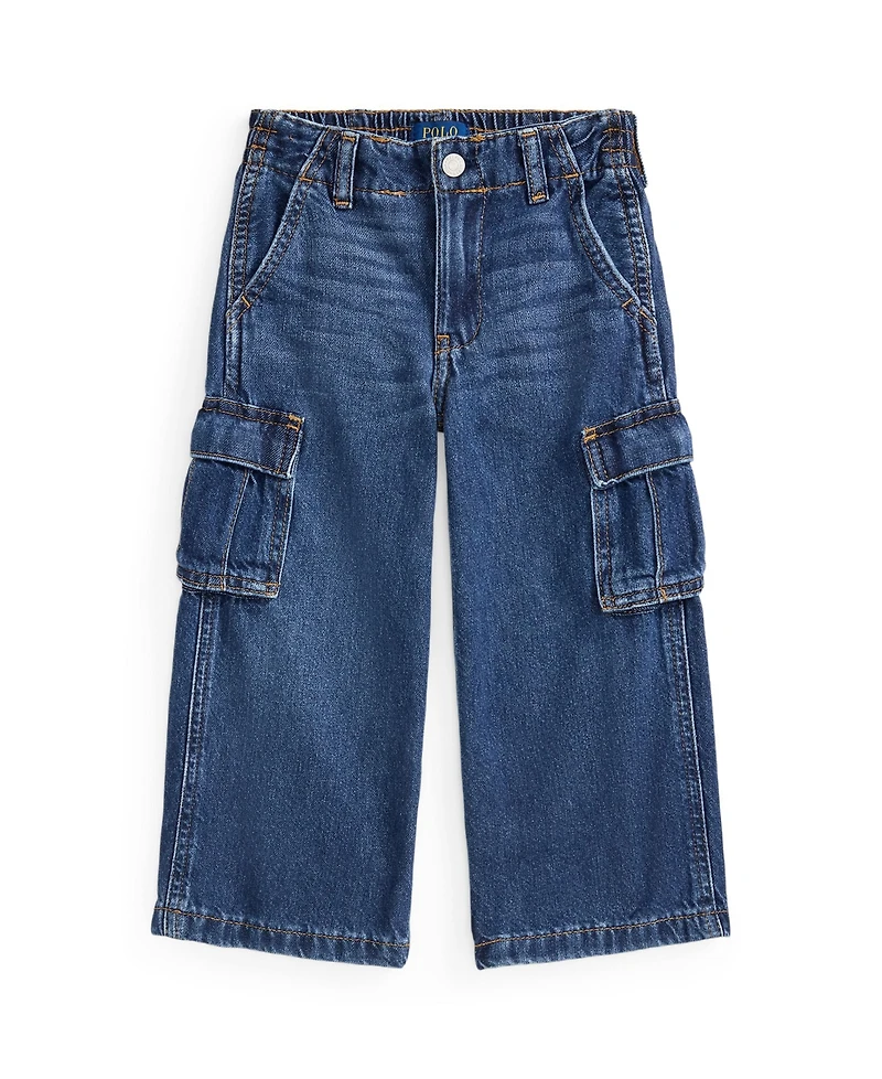 Polo Ralph Lauren Girls 2T-6X Wide Leg Cargo Jeans
