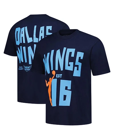 Playa Society Men's and Women's Blue Dallas Wings Established 2016 Premium T-Shirt