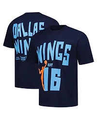 Playa Society Men's and Women's Blue Dallas Wings Established 2016 Premium T-Shirt